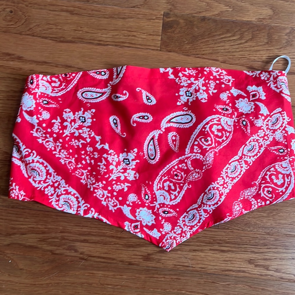 SheIn paisley bandeau banana top